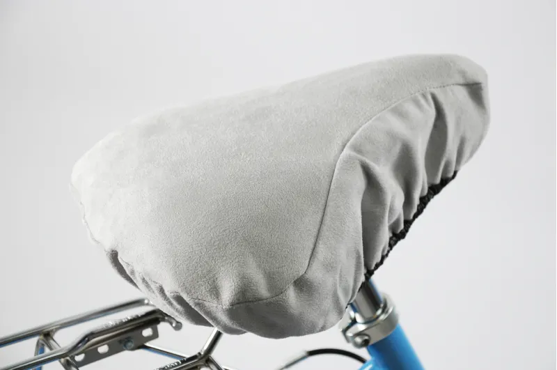 Velvet Bike Saddle Cover Grey-3
